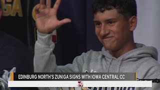 Edinburg Norths Zuniga signs with Iowa Central Comm College [upl. by Keppel]