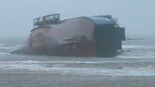 RiverDance shipwreck on beachcutup gone [upl. by Vidovik]