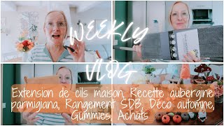 Weekly Vlog N°39  Kit Extension cils Recette Rangement SDB JOW Déco dautomne Gummies Stoko [upl. by Anilev]