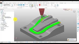 PowerMill 2019 Tutorial 52  Flowline 3 Axis amp 5 Axis Machining [upl. by Dnaloy]