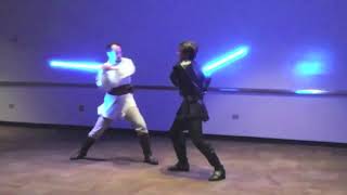 Anakin vs ObiWan reenactment Revenge of the Sith Live Performance [upl. by Gati977]