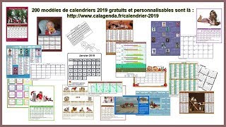 Calendriers 2019 [upl. by Cousin]