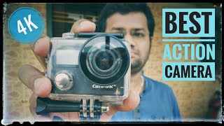 Campark X20C 📹 4K Budget Action Camera  Unboxing  Features amp Review in HINDI [upl. by Debra]