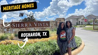 Houston Texas New Home Construction Tour Meritage Homes Sierra Vista Rosharon TX [upl. by Sivartal]