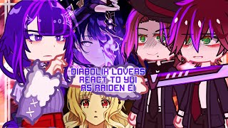 Diabolik lovers react to Yui as Raiden Ei  GENSHIN IMPACT X DIABOLIK LOVERS [upl. by Ploch]