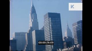 1960 New York Skyscrapers Niagara Falls in Winter Home Movie [upl. by Inan]