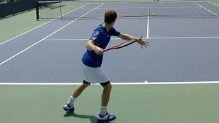 Andy Murray Forehand and Backhand practice  Murray Forehand in Slow Motion [upl. by Mikah]