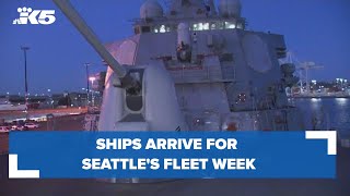 Ships arrive for Seattle Fleet Week [upl. by Kalle]