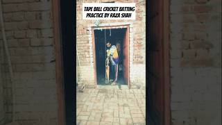 Tape ball batting practice by Raza shah youtubeshorts shortvideo shorts ytshorts [upl. by Norrek490]