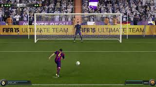 Penalty shoutout in FIFA 15 [upl. by Airbmat]