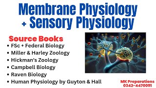 Membrane Physiology and Sensory Physiology  Human Five Senses  FPSC Lecturer Biology amp Zoology [upl. by Vizza591]