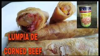 LUMPIA DE CORNED BEEFCAMOTE AND CARROTSHEALTH TIPS [upl. by Hoshi]