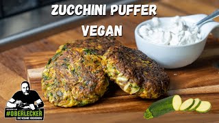 Schnelle vegane Zucchinipuffer Perfekt für unterwegs [upl. by Ardnovahs]