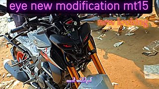 new mt 15 eye modification in sasaram 🏍️ [upl. by Anavoig]