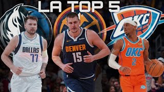 Le migliori 5 squadre in NBA Thunder Mavs e Nuggets possono sfidare Boston [upl. by Chemash]