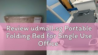 Review udmallsg Portable Folding Bed for Single Use Office Nap Chair Hospital Companion Bed Simple [upl. by Hgierb]