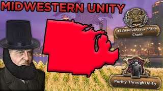 UNITING The AMERICAN MIDWEST  Hoi4 North America Divided [upl. by Yebot552]