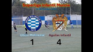 Superliga infantil Jornada 3 Unión molinense 1  ACREF Aguilas 4 [upl. by Liba]