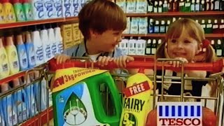 1995 Tesco Fairy Traditional Dishwasher Detergent amp Fairy Liquid [upl. by Anattar307]