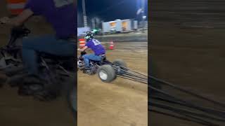 ATV county fair dirt drags dragracing ear phone ppl take caution🤯 banshee viralvideo fyp like [upl. by Nawaj]