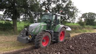 Fendt 516 Vario w Lemken Juwel 7 Plough  Farmers Guardian On Test [upl. by Amapuna]