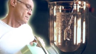 Pouring Mercury into Liquid Nitrogen slow motion [upl. by Consuelo]