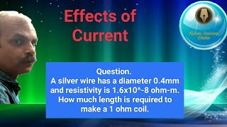 A silver wire has a diameter 04mm and resistivity is 16x108 ohmm How much length is required t [upl. by Eillac]