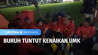 Buruh Tuntut Kenaikan UMK  Liputan 6 Bandung [upl. by Moitoso]