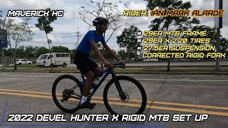 275 Toseek Rigid Fork amp 38T Oval 1x Chainring sa 29 DEVEL HUNTER X MTB Frame ni Ian Mark Alarde [upl. by Ariada]