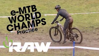 eMTB World Champs  SLICK Muddy Empty Practice [upl. by Rangel]