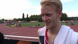 Interview Jonnie Peacock wins 100m T44 gold  2013 IPC Athletics World C [upl. by Georgina]