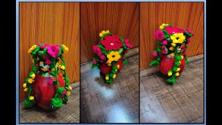 CROCHET FLOWER VASE FOR HOME DECORATION ITEMS  rscreation2213 [upl. by Viafore]