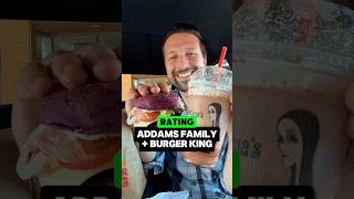 🕷️ NEW 🍔 Rating the NEW Addams Family meal at burgerking eldereats addamsfamily foodreview [upl. by Marrin]