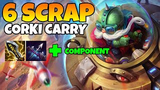 6 Scrap Corki comp is devistating TFT SET 13 [upl. by Lemra750]