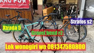 JUAL SEPEDA MURAH ada gravel bend r2 stratos s2 xtrada 5 [upl. by Aneekahs190]