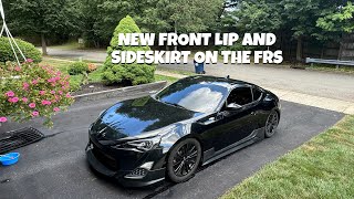 FRS GETS A REFRESH FRS FRONT LIP AND SIDESKIRT INSTALL VLOG 6 [upl. by Zoba]