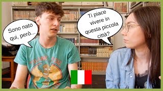 Italian conversation Comè vivere in una piccola cittadina in Italia secondo un 21enne Subs [upl. by Etterual]