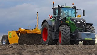 Shifting Soil  Fendt 1050 amp Bos leveller  Topcon laser levelling  Van Werven [upl. by Nameerf273]