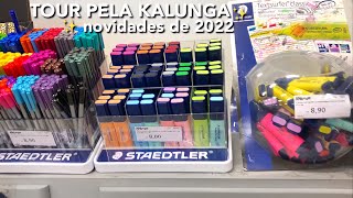 TOUR PELA KALUNGA material escolar novidades de 2022… ￼🤩🖇📕 [upl. by Pomeroy465]