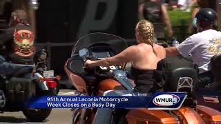 95th annual Laconia Bike Week closes on busy day [upl. by Dahsar181]