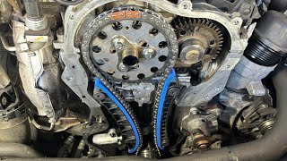 Mercedes C200d 626 Engine Timing Chain Replacement 16 Diesel [upl. by Leupold]