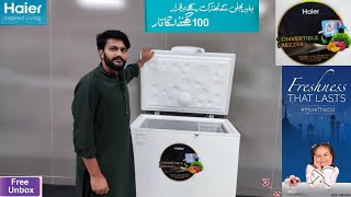 Haier Deep Freezer in pakistan 2023  HDF285 SD Model  Price and Full Review [upl. by Derej]