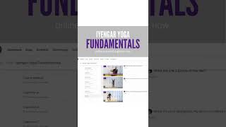 Iyengar Yoga Fundamentals  Online Course [upl. by Sashenka310]