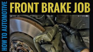 How To Replace The Front Brake Pads And Rotors On A Toyota Highlander [upl. by Gearhart575]