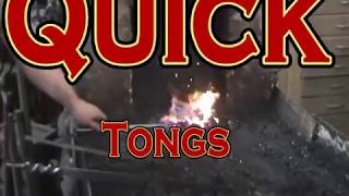 Forging Blacksmith Tongs fast and easy Quick Tongs by Ken Zitur [upl. by Aim413]