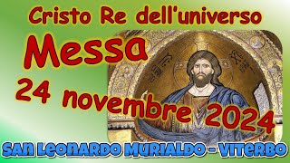 Messa 24 novembre 2024 solennità di Cristo Re [upl. by Suh653]