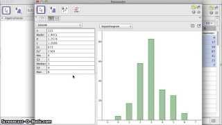 Standardavvikelse i Geogebra [upl. by Adlanor]