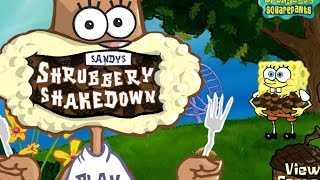 Spongebob SquarePants Online Games Sandys Shrubbery ShakeDown Game [upl. by Harhay845]