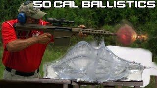 BARRETT 50 CAL vs BALLISTICS GEL 50 BMG ballistics testing in SUPER SlowMo 4K [upl. by Assila]