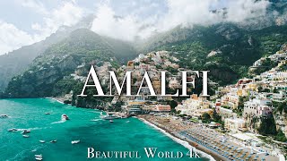 Amalfi Coast 4K Drone Nature Film  Peaceful Piano Music  Scenic Relaxation [upl. by Ydnec437]